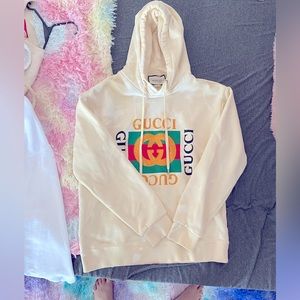 GUCCI HOODIE (size large/ cream color)